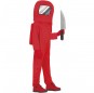 Déguisement Astronaute Among us rouge garçon