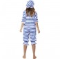 Costume Maillot de bain vintage bleu femme
