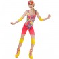 Disfraz de Barbie patinadora multicolor para mujer