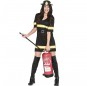Costume Pompière noire femme