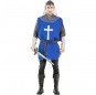 Cape médiévale bleue pour homme pour compléter vos costumes