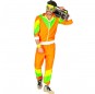 Costume Survêtement rétro orange homme