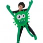 Disfraz de Coronavirus verde para niño