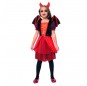Costume Diablesse avec ailes noires fille