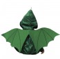 Disfraz de Dragón verde para bebé espalda