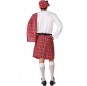 Disfraz de Escocés con kilt tradicional para hombre espalda