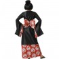 Costume Geisha en kimono femme espalda