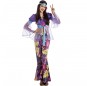 Déguisement Hippie violet femme