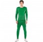 Costume pour homme Justaucorps vert à 2 pièces