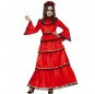 Déguisement Catrina Mexicaine couleur rouge femme