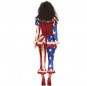 Costume Clown patriotique femme