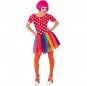 Déguisements Clown Tulle Multicolore femme