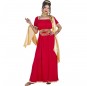 Costume Déesse romaine rouge et dorée femme