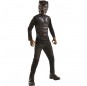Disfraz de Superhéroe Black Panther classic para niño