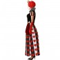 Costume Reine des cœurs rouge femme