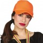 Casquette orange fluo pour compléter vos costumes