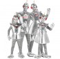 Costumes Robots argentés pour groupes et familles