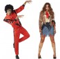 Costumes Zombies du clip vidéo Thriller de Michael Jackson pour se déguiser à duo