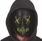 Masque noir lumineux American Nightmare pour compléter vos costumes térrifiants