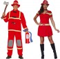 Costumes Pompiers en uniforme rouge pour se déguiser à duo