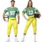 Costumes Joueurs de football américain en uniforme vert pour se déguiser à duo