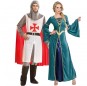 Costumes Croisés médiévaux et princesse pour se déguiser à duo