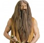 Perruque préhistorique avec barbe et moustache pour compléter vos costumes