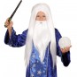 Perruque avec barbe Wizard pour enfants pour compléter vos costumes