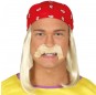 Perruque Hulk Hogan avec moustache