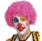 Perruque de clown rose pour compléter vos costumes