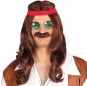 Perruque Hippie avec moustache