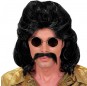 Perruque Moustache 70\'s pour homme pour compléter vos costumes