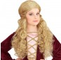 Perruque blonde médiévale pour enfants pour compléter vos costumes
