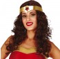 Perruque Wonder Woman avec serre-tête