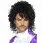 Perruque et moustache chanteur Prince
