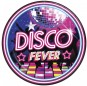Assiettes Disco Fever de 23 cm pour compléter la décoration de votre fête à thème