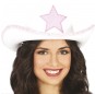 Chapeau de cowgirl blanc avec étoile pour compléter vos costumes