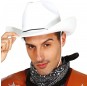 Chapeau de cow-boy blanc pour compléter vos costumes