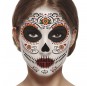 Tatouage du visage de Catrina pour compléter vos costumes térrifiants