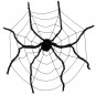 Toile d\'araignée avec araignée de 150 cm pour la décoration Halloween
