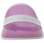 Casquette visière rétro rose packaging