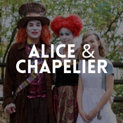 Catalogue de déguisements Alice et le Chapelier Fou pour garçons, filles, hommes et femmes
