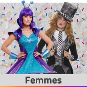 Déguisement De 5 Costumes Carnaval Femmes - Déguisement adulte