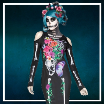 Achetez en ligne les costumes femmes pour devenir Catrina 