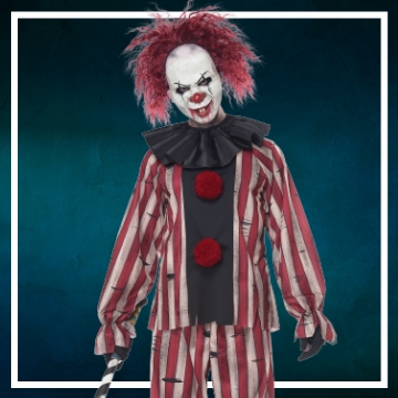 Achetez en ligne les déguisements Halloween de clown diabolique