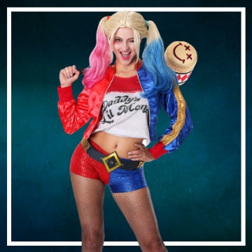 Achetez en ligne les déguisements Halloween de Harley Quinn