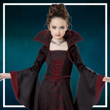 Achetez en ligne les déguisements Halloween de vampiresses taille enfant