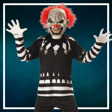 : Achetez en ligne les déguisements Halloween de clown diabolique taille enfant