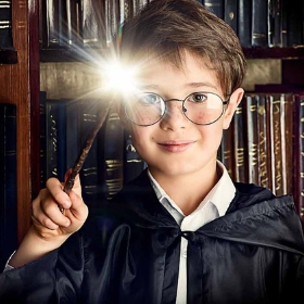 Costume enfant Harry le magicien avec écharpe et lunettes par 6,75 €