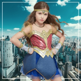 Déguisement pour femme super-héroïne Wonder-Woman carnaval